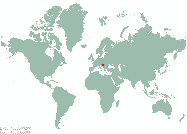 Harkany in world map